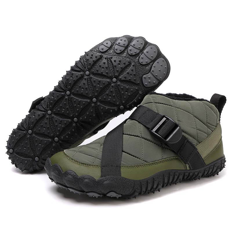 棉鞋跨境新款男女五指户外加绒加厚防水防滑耐磨棉鞋户外休闲雪地