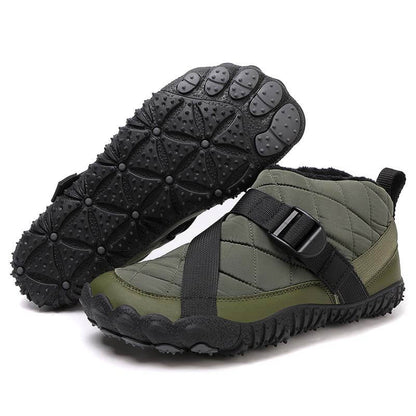 棉鞋跨境新款男女五指户外加绒加厚防水防滑耐磨棉鞋户外休闲雪地