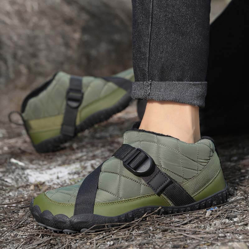 棉鞋跨境新款男女五指户外加绒加厚防水防滑耐磨棉鞋户外休闲雪地