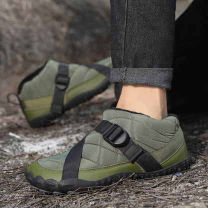 棉鞋跨境新款男女五指户外加绒加厚防水防滑耐磨棉鞋户外休闲雪地