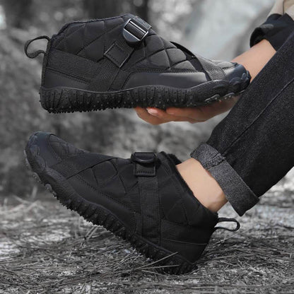 棉鞋跨境新款男女五指户外加绒加厚防水防滑耐磨棉鞋户外休闲雪地