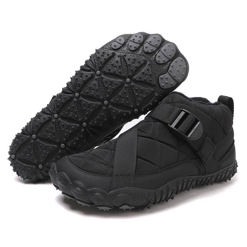 棉鞋跨境新款男女五指户外加绒加厚防水防滑耐磨棉鞋户外休闲雪地