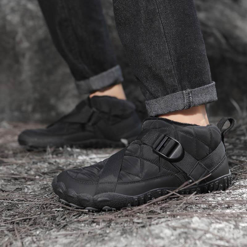 棉鞋跨境新款男女五指户外加绒加厚防水防滑耐磨棉鞋户外休闲雪地