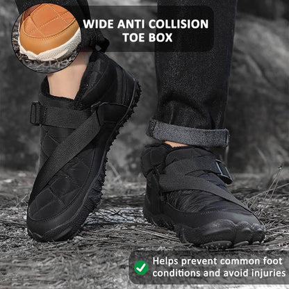 棉鞋跨境新款男女五指户外加绒加厚防水防滑耐磨棉鞋户外休闲雪地