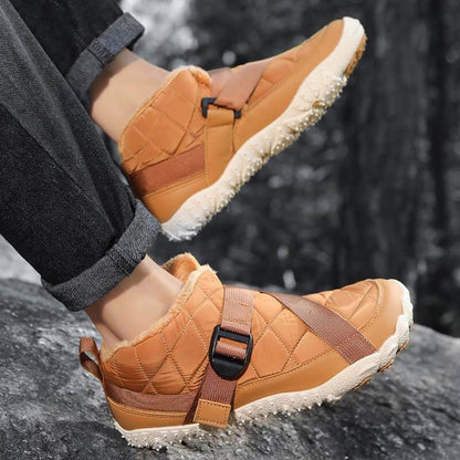 棉鞋跨境新款男女五指户外加绒加厚防水防滑耐磨棉鞋户外休闲雪地