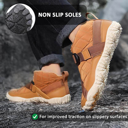 棉鞋跨境新款男女五指户外加绒加厚防水防滑耐磨棉鞋户外休闲雪地