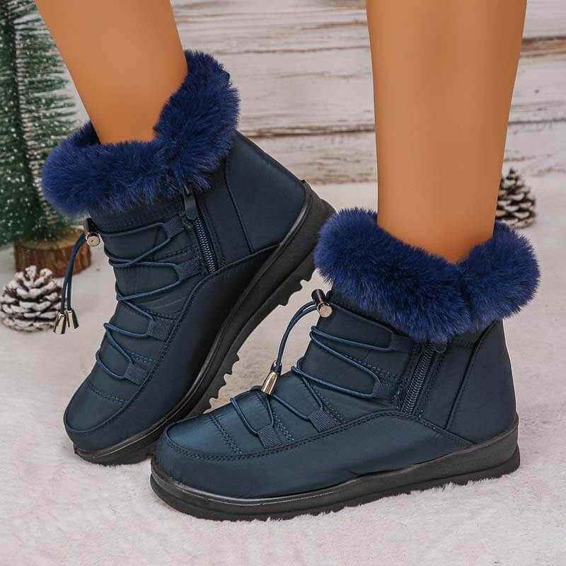 Women's Snow Boots Winter Warm Fleece Lining Thickened Cotton Shoes