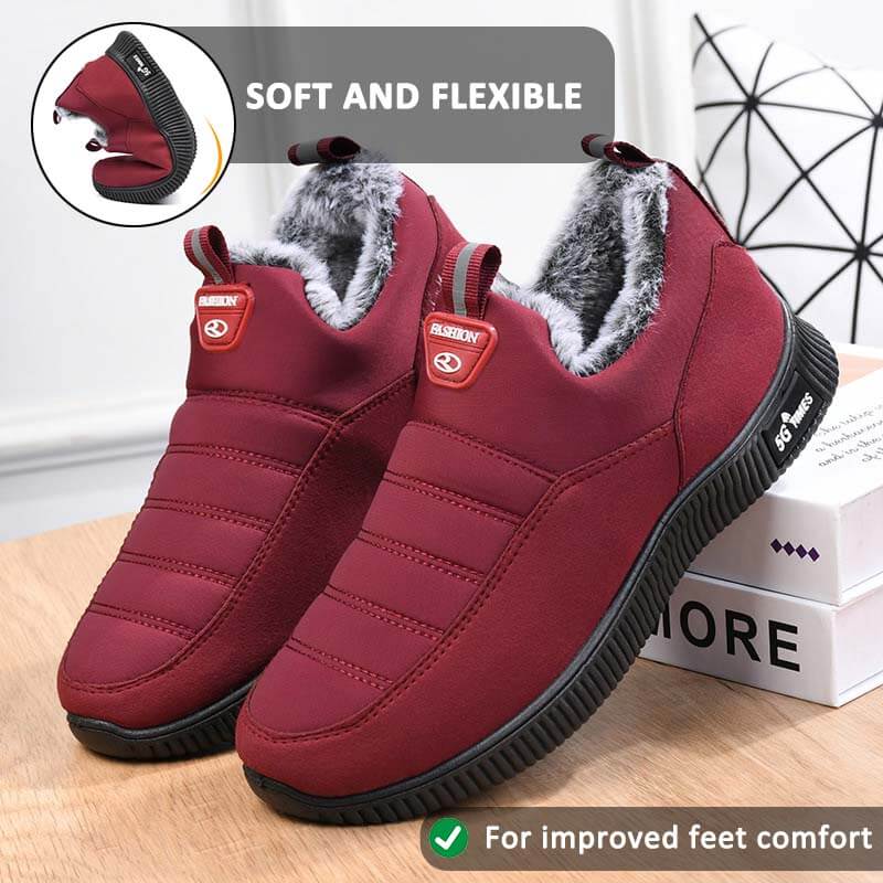 Women's Winter Cotton Shoes Soft-Sole Lined Snow Boots