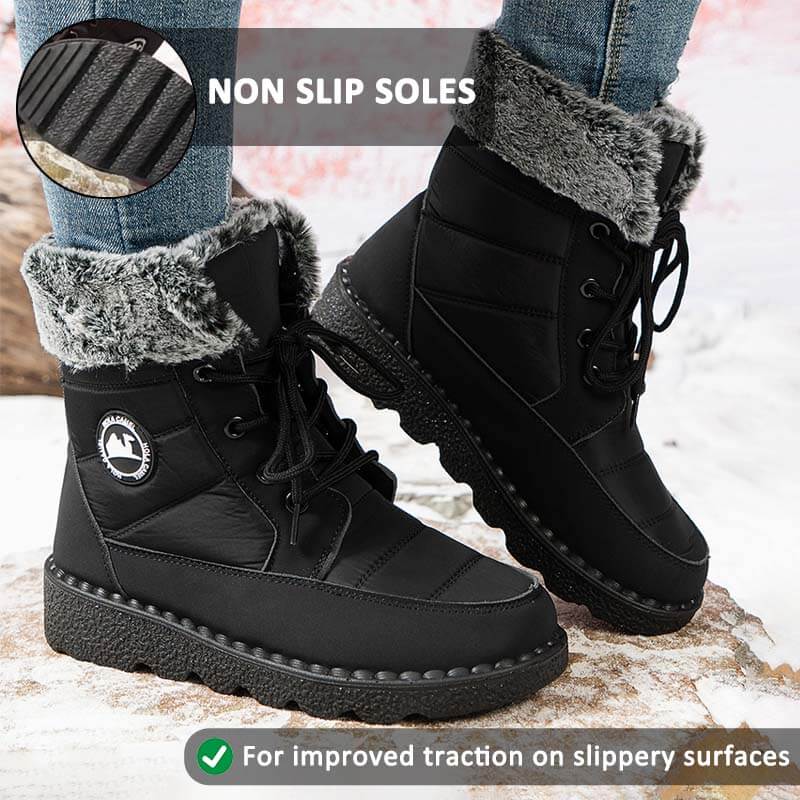 Women's Fashion Cotton Boots Thick-Sole Height-Increasing Long Boots Cold-Resistant Warm Snow Boots