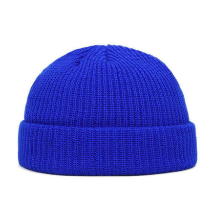 Sombrero de lana de punto unisex de color sólido CAPA CAPA DE CAVAJE