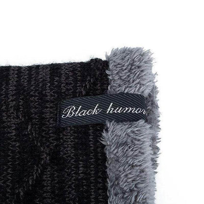 Couleur solide de couleur des femmes en tricot et en velours de velours chapeaux pour hommes pour hommes extérieur gardez les chapeaux chauds unisexes