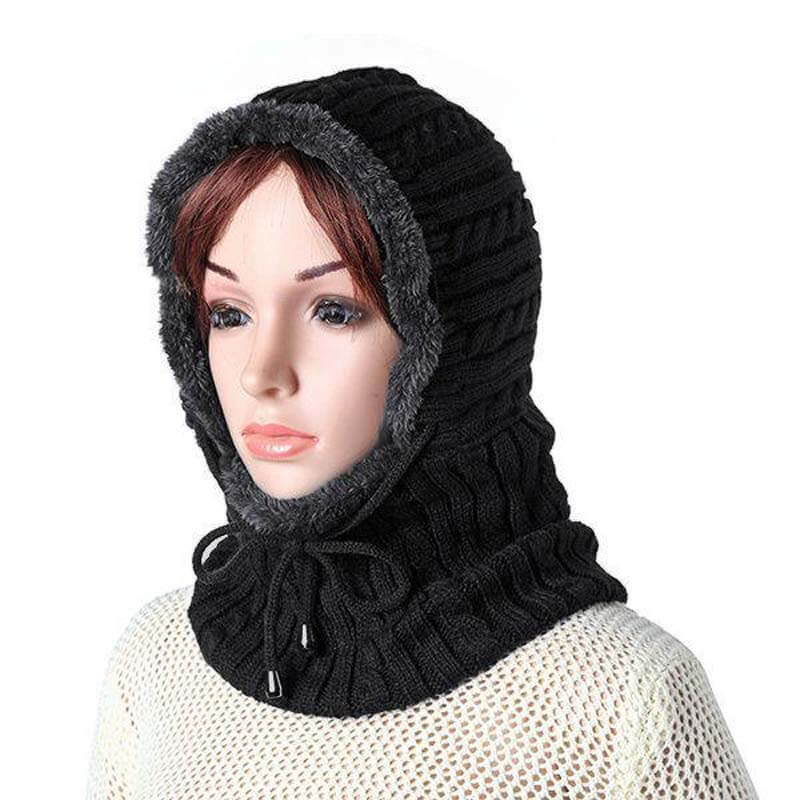 Frauen Männer Paare Mehrzweck Balaclava Gesichtsmaske Winter Gestrickte Schal Skullies Mützen Hat Neckwärmer