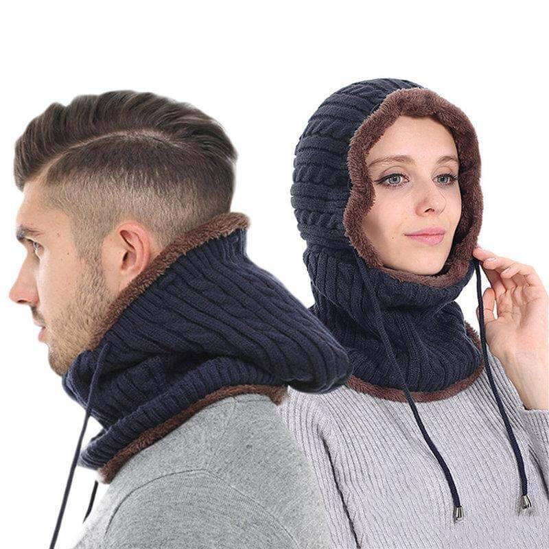 Frauen Männer Paare Mehrzweck Balaclava Gesichtsmaske Winter Gestrickte Schal Skullies Mützen Hat Neckwärmer