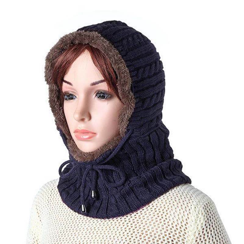 Mujeres hombres parejas multiusos pasamonte mascarilla de cara invierno tejido bufanda skullies gorros sombrero cuello calentador