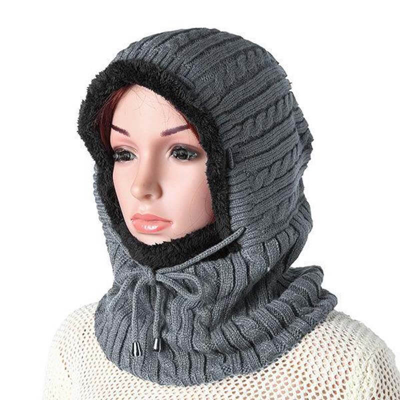 Frauen Männer Paare Mehrzweck Balaclava Gesichtsmaske Winter Gestrickte Schal Skullies Mützen Hat Neckwärmer