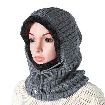 Frauen Männer Paare Mehrzweck Balaclava Gesichtsmaske Winter Gestrickte Schal Skullies Mützen Hat Neckwärmer