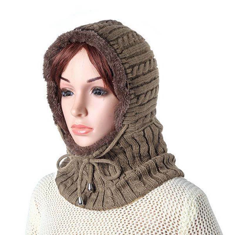 Frauen Männer Paare Mehrzweck Balaclava Gesichtsmaske Winter Gestrickte Schal Skullies Mützen Hat Neckwärmer
