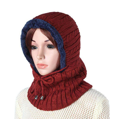 Frauen Männer Paare Mehrzweck Balaclava Gesichtsmaske Winter Gestrickte Schal Skullies Mützen Hat Neckwärmer