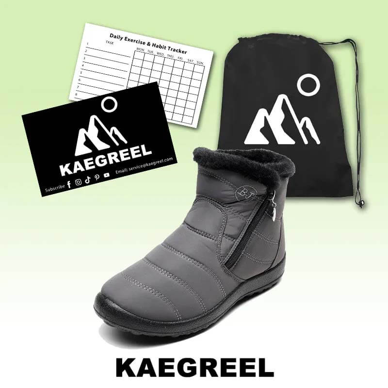 Women winter snowshoes thick plush waterproof cotton shoes