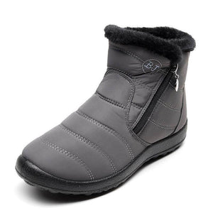 Mujeres de invernada de nieve de invierno zapatos de algodón impermeables gruesos