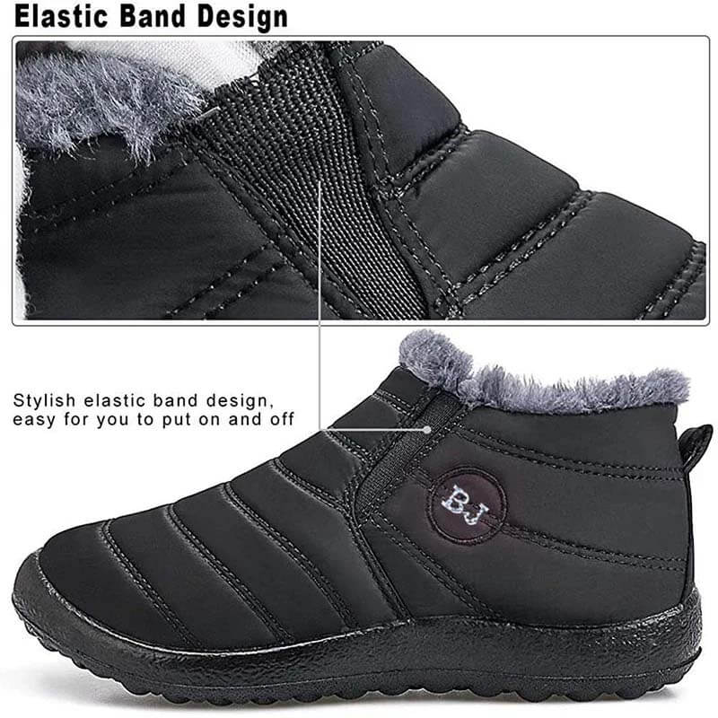 Lettera di fodera di pelliccia calda impermeabile da uomo Kaegreel Slip su stivaletti