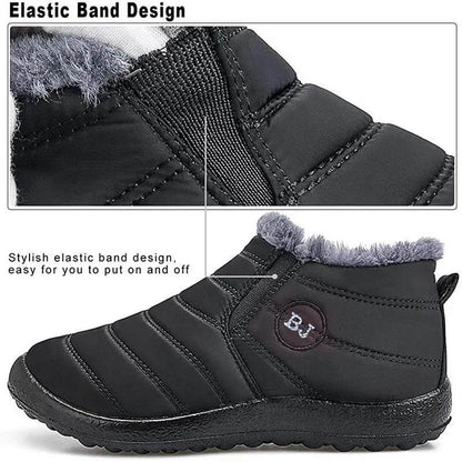 Lettera di fodera di pelliccia calda impermeabile da uomo Kaegreel Slip su stivaletti