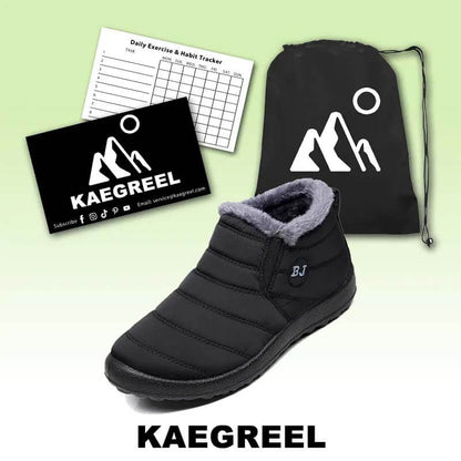 Lettera di fodera di pelliccia calda impermeabile da uomo Kaegreel Slip su stivaletti