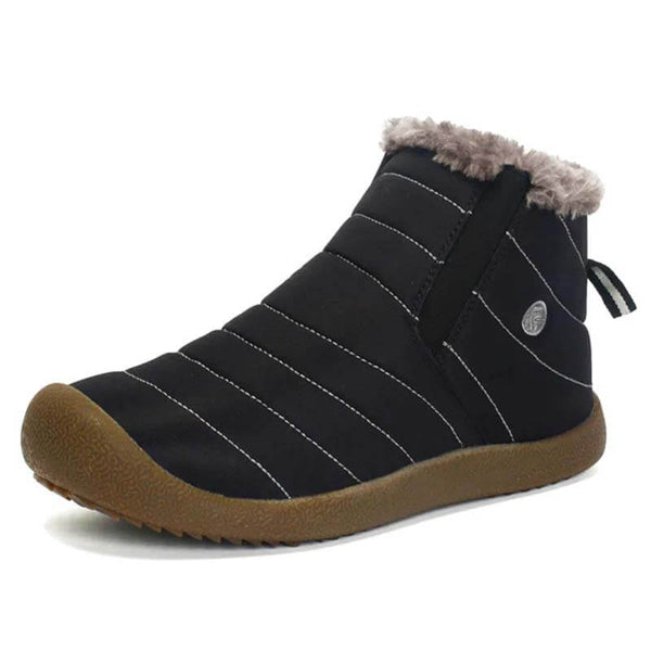Las zapatillas de nieve de invierno para hombres se deslizan sobre los botines de los botines antideslizan las zapatillas de piel resistentes al agua resistente al agua al aire libre