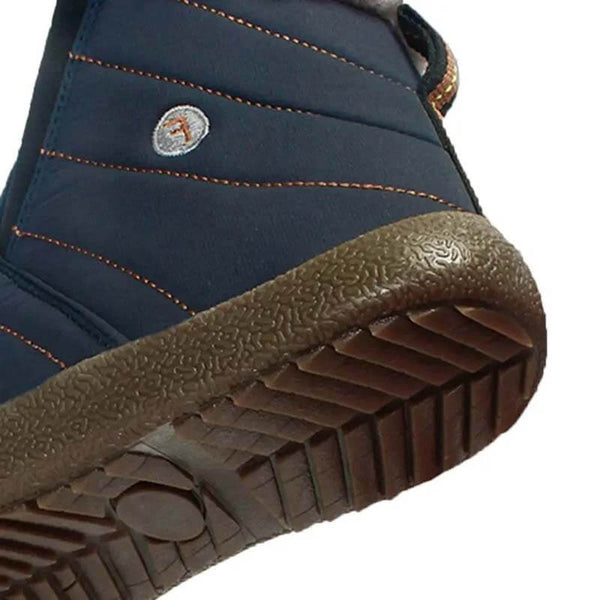 Las zapatillas de nieve de invierno para hombres se deslizan sobre los botines de los botines antideslizan las zapatillas de piel resistentes al agua resistente al agua al aire libre