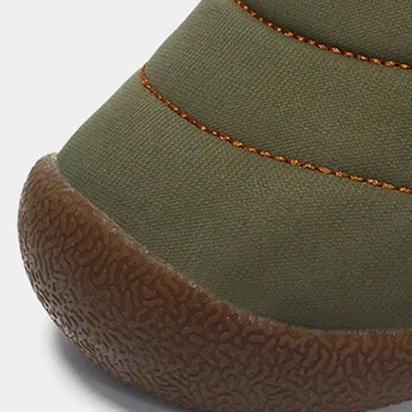Las zapatillas de nieve de invierno para hombres se deslizan sobre los botines de los botines antideslizan las zapatillas de piel resistentes al agua resistente al agua al aire libre