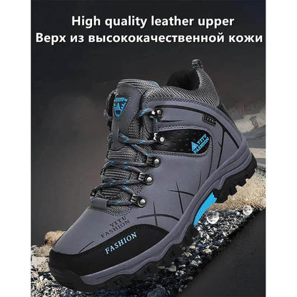 Le cuoio impermeabile da uomo Kaegreel Stivali da trekking da escursionismo da lavoro caldi scarpe da lavoro scarpe da lavoro invernali