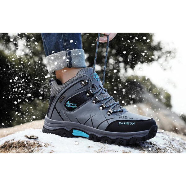 kaegreel winter snow boots 31165 grey plush lining