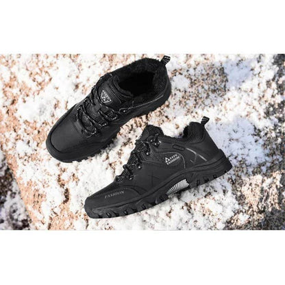 Kaegreel Herren Outdoor Non -Slip Schnüre -up Plüschkletterwanderschuhe