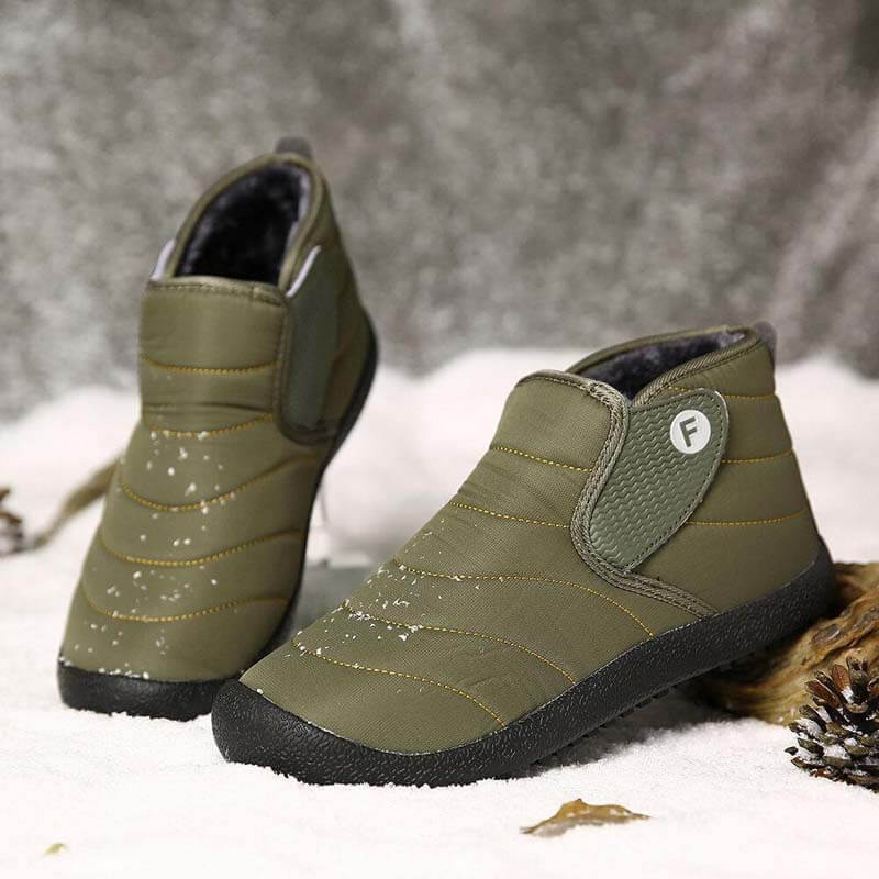 Kaegreel homme étanche doublure chaude chaude boucle boucle de boucle de la boucle de la cheville décontractée protectrice