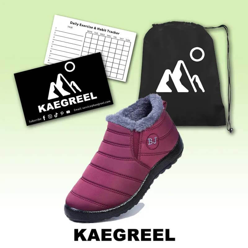 Warme Schneeschuhe für Damen, Outdoor-Winterschuhe mit Pelzfutter, rutschfest, leicht, Knöchelstiefel