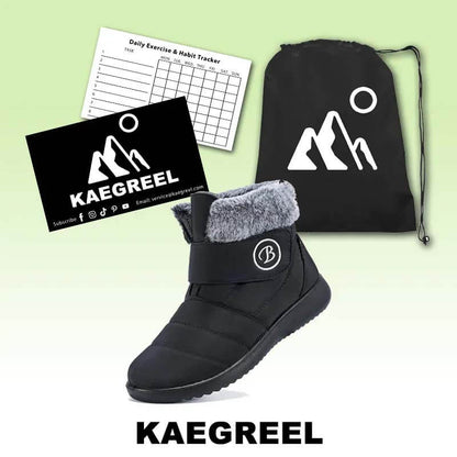 Women's Snow Boots Winter Shoes with Fur Lined Warm Slip-On Boots for Women Waterproof Booties Comfortable Outdoor Anti-Slip Shoes