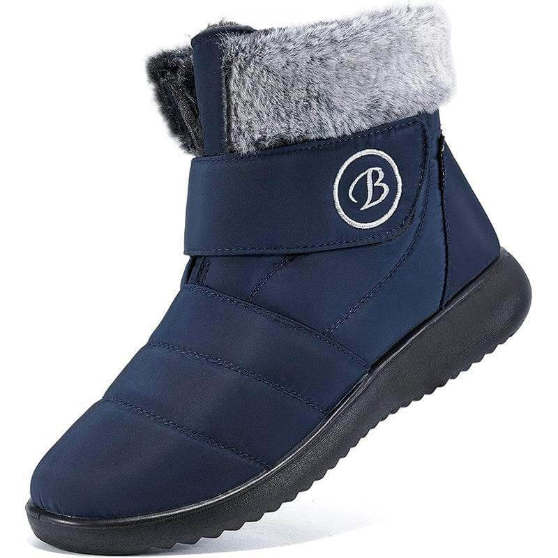 Women's Snow Boots Winter Shoes with Fur Lined Warm Slip-On Boots for Women Waterproof Booties Comfortable Outdoor Anti-Slip Shoes
