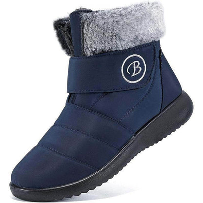 Women's Snow Boots Winter Shoes with Fur Lined Warm Slip-On Boots for Women Waterproof Booties Comfortable Outdoor Anti-Slip Shoes