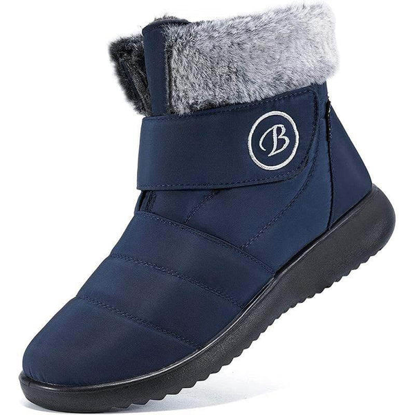 Women's Snow Boots Winter Shoes with Fur Lined Warm Slip-On Boots for Women Waterproof Booties Comfortable Outdoor Anti-Slip Shoes