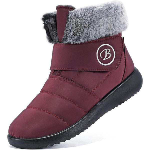 Women's Snow Boots Winter Shoes with Fur Lined Warm Slip-On Boots for Women Waterproof Booties Comfortable Outdoor Anti-Slip Shoes