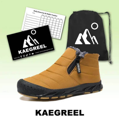 Stivali da neve foderati caldi stivali ad albero corto piatto outdoor comodo non slittamento e scarpa a piedi nudi impermeabili invernali (unisex)