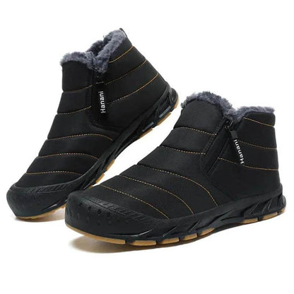 Stivali da neve foderati caldi stivali ad albero corto piatto outdoor comodo non slittamento e scarpa a piedi nudi impermeabili invernali (unisex)