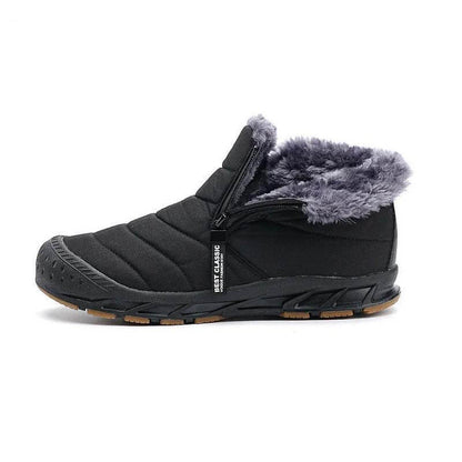 Stivali da neve foderati caldi stivali ad albero corto piatto outdoor comodo non slittamento e scarpa a piedi nudi impermeabili invernali (unisex)