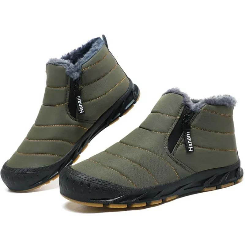 Stivali da neve foderati caldi stivali ad albero corto piatto outdoor comodo non slittamento e scarpa a piedi nudi impermeabili invernali (unisex)