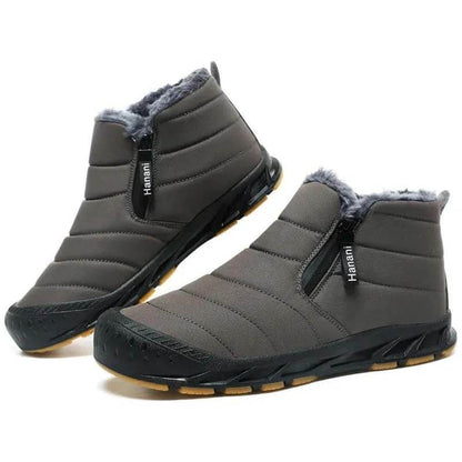 Stivali da neve foderati caldi stivali ad albero corto piatto outdoor comodo non slittamento e scarpa a piedi nudi impermeabili invernali (unisex)
