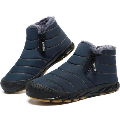 Stivali da neve foderati caldi stivali ad albero corto piatto outdoor comodo non slittamento e scarpa a piedi nudi impermeabili invernali (unisex)