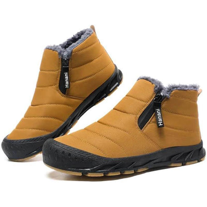 Men's Women's Winter Shoes Warm Lined Snow Boots Zip short shaft boots Flat Outdoor Comfortable Non-slip Winter Boots (Unisex)