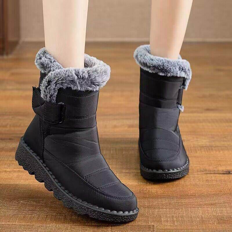 Women's Winter Snow Boots with Warm Lining Comfortable Non-slip Ankle boots Waterproof Outdoor Walking Platform Shoes