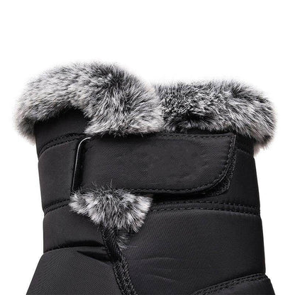 Women's Winter Snow Boots with Warm Lining Comfortable Non-slip Ankle boots Waterproof Outdoor Walking Platform Shoes