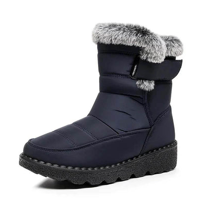 Women's Winter Snow Boots with Warm Lining Comfortable Non-slip Ankle boots Waterproof Outdoor Walking Platform Shoes